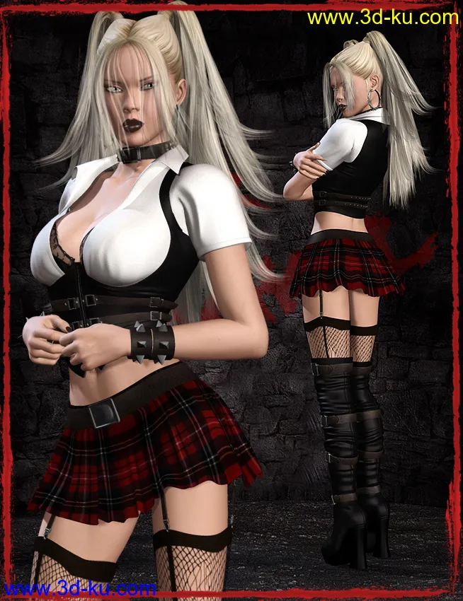 After School 2 for Genesis 2 Female(s) and V4模型的图片2