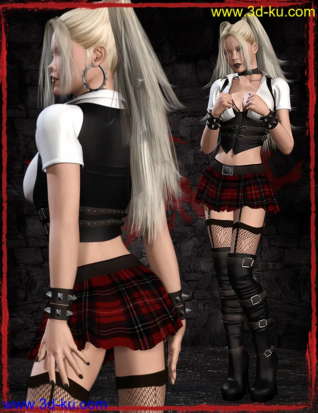 After School 2 for Genesis 2 Female(s) and V4模型的图片3
