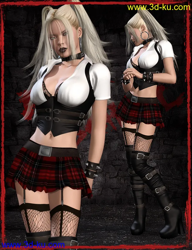 After School 2 for Genesis 2 Female(s) and V4模型的图片5