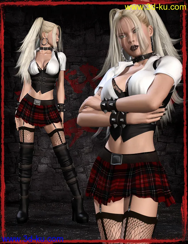 After School 2 for Genesis 2 Female(s) and V4模型的图片6