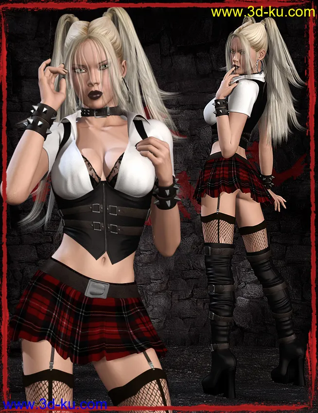 After School 2 for Genesis 2 Female(s) and V4模型的图片7