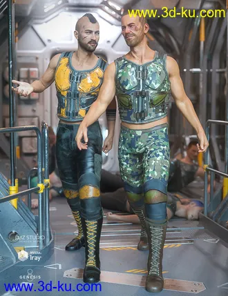 3D打印模型Alliance Defense Outfit Textures的图片