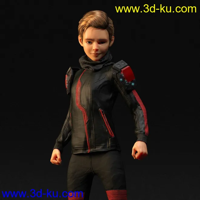 Almar Outfit for Genesis 8 Male dforce Daz Studio模型的图片1