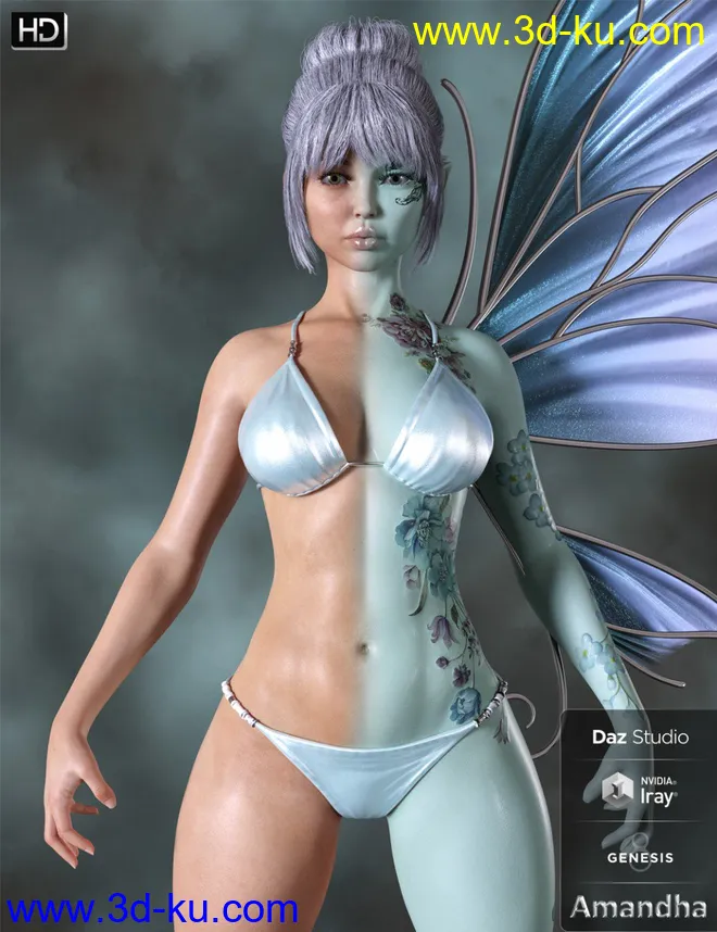 Amandha HD for Genesis 8 Female模型的图片1