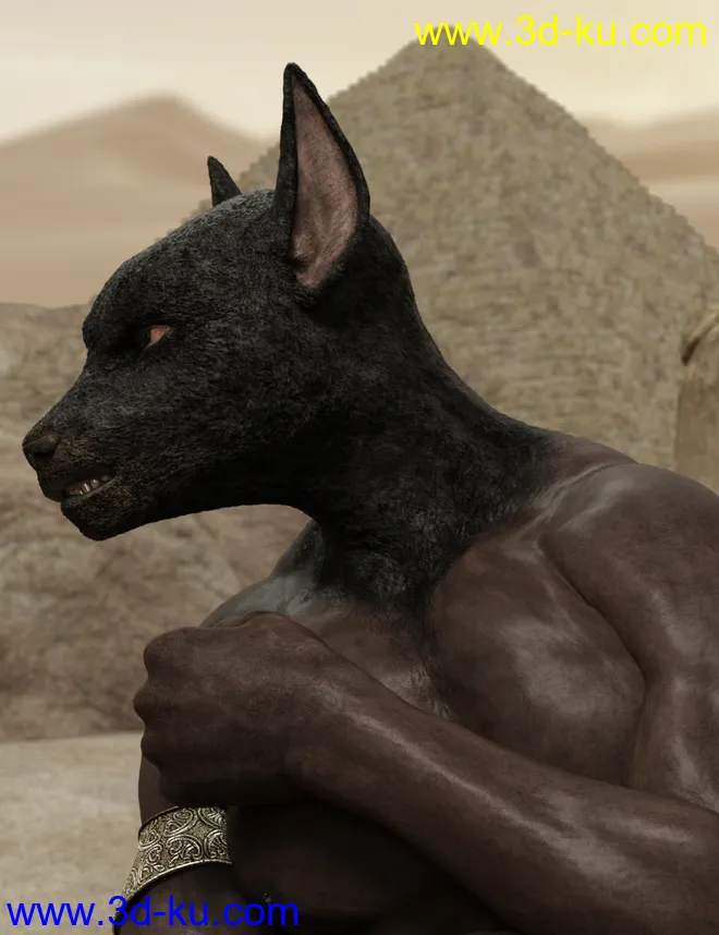 Ancient Anubis for Genesis 8 Male模型的图片5