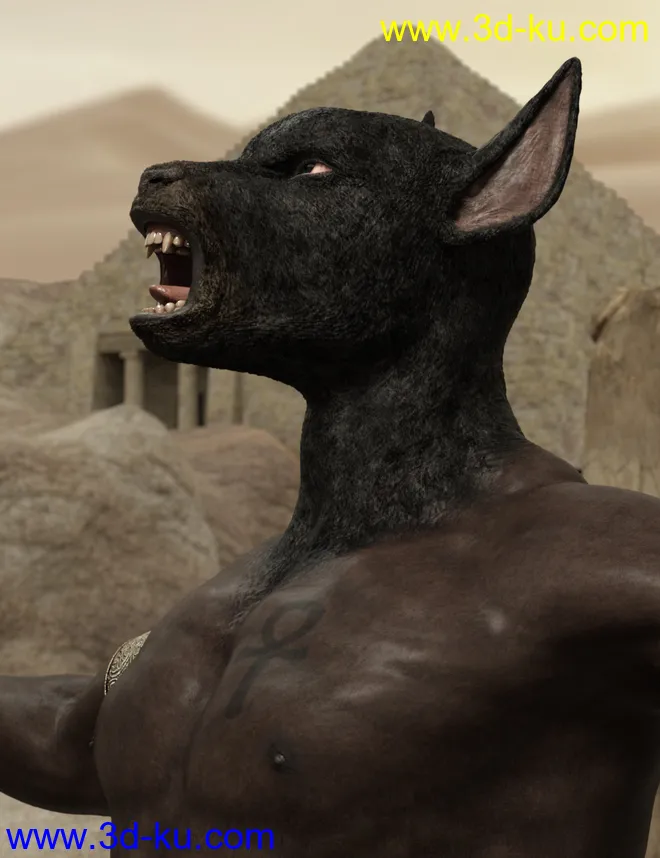 Ancient Anubis for Genesis 8 Male模型的图片6
