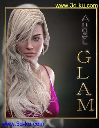 3D打印模型Angel Glam Hair for Genesis 3 and Genesis 8 Female(s)的图片