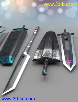 3D打印模型Anime Weapons的图片