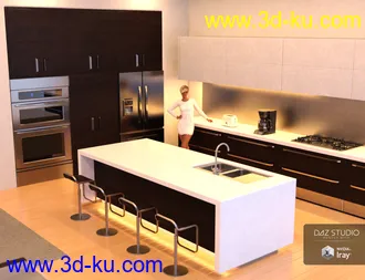 3D打印模型Apartment Kitchen的图片