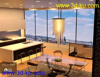 3D打印模型Apartment Kitchen的图片