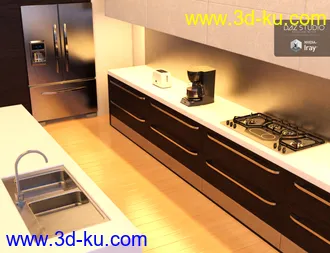 3D打印模型Apartment Kitchen的图片