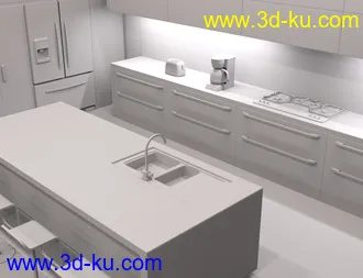 3D打印模型Apartment Kitchen的图片