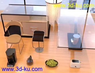 3D打印模型Apartment Kitchen的图片