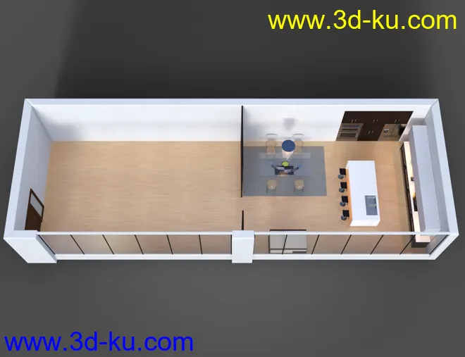 Apartment Kitchen模型的图片10