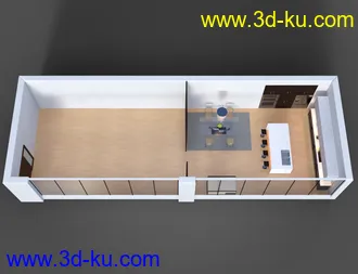3D打印模型Apartment Kitchen的图片