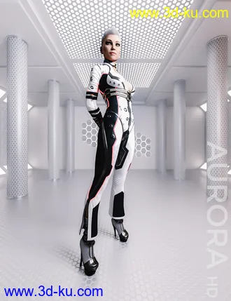 3D打印模型Aurora HD For Genesis 8 Female的图片
