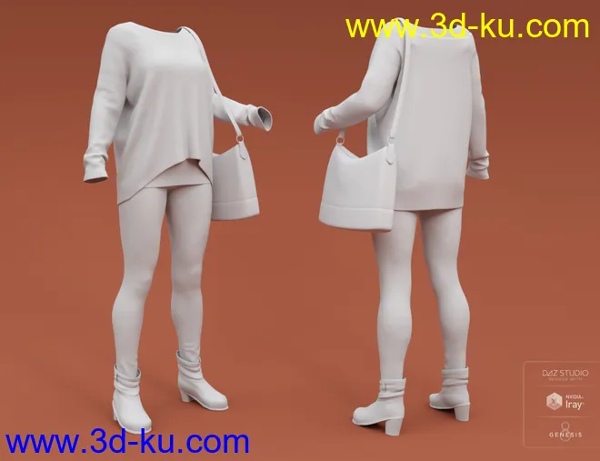 Autumnal Outfit for Genesis 8 Female(s)模型的图片5