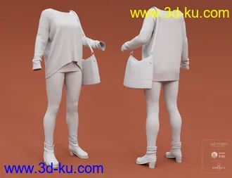 3D打印模型Autumnal Outfit for Genesis 8 Female(s)的图片