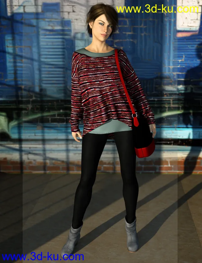 Autumnal Outfit Textures模型的图片3