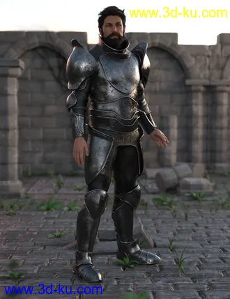 3D打印模型Battleworn Armor for Genesis 8 Male的图片