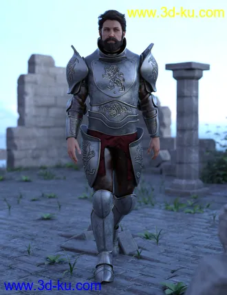3D打印模型Battleworn Armor for Genesis 8 Male的图片