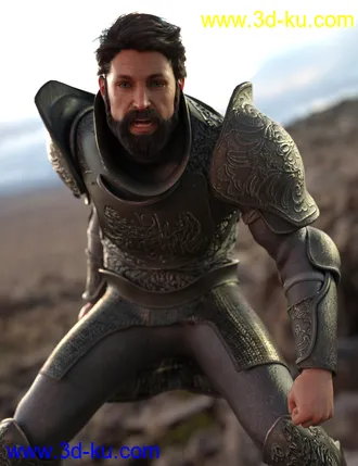 3D打印模型Battleworn Armor for Genesis 8 Male的图片