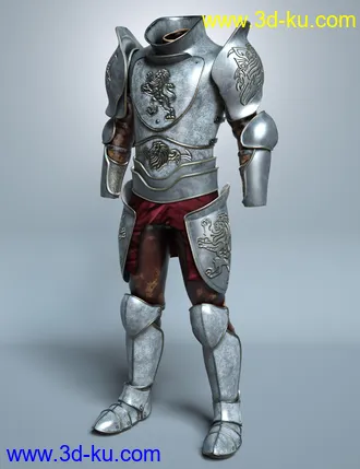 3D打印模型Battleworn Armor for Genesis 8 Male的图片