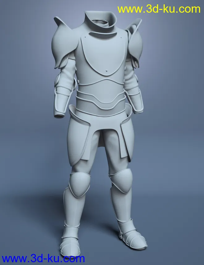 Battleworn Armor for Genesis 8 Male模型的图片10