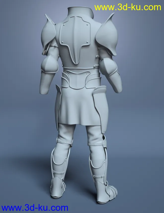 Battleworn Armor for Genesis 8 Male模型的图片11