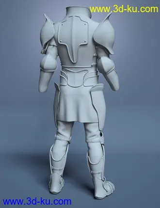 3D打印模型Battleworn Armor for Genesis 8 Male的图片