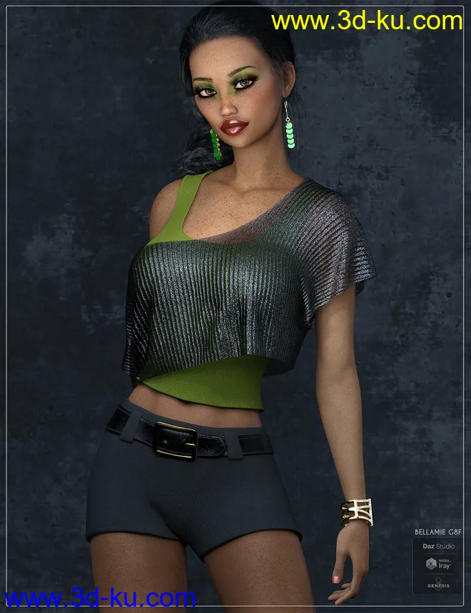 Bellamie for Genesis 8 Female模型的图片2