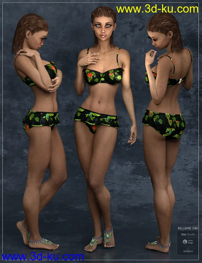 Bellamie for Genesis 8 Female模型的图片7