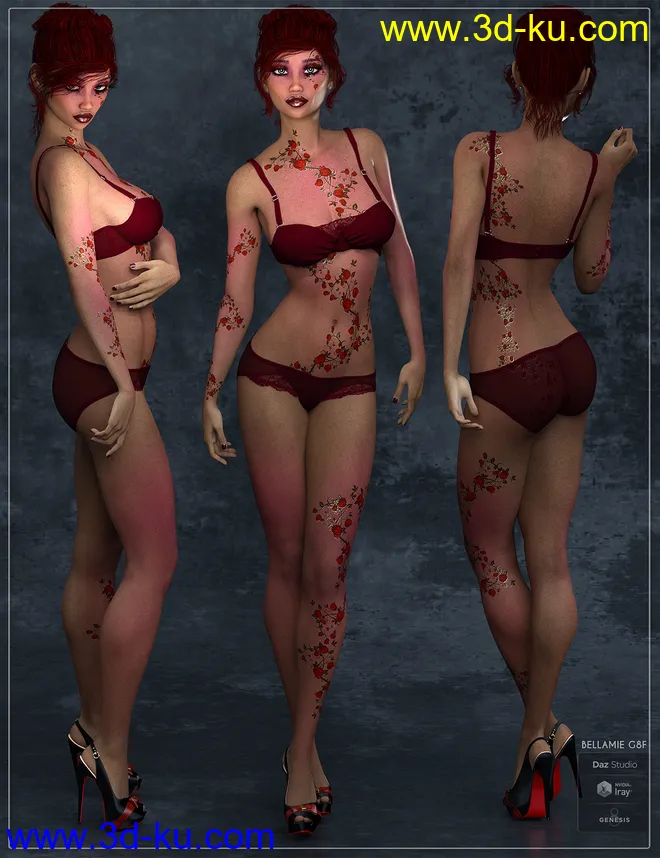 Bellamie for Genesis 8 Female模型的图片10