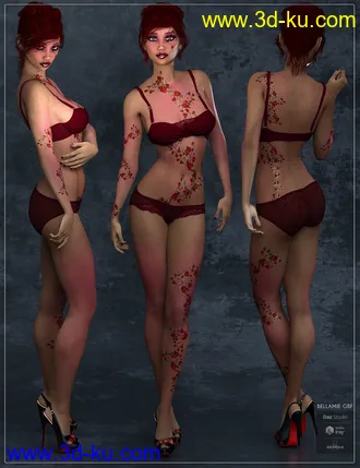 3D打印模型Bellamie for Genesis 8 Female的图片