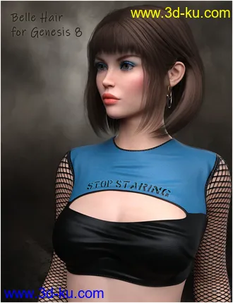 3D打印模型Belle Hair G8的图片
