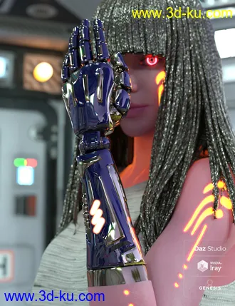 3D打印模型Bionic Forearms for Genesis 8的图片
