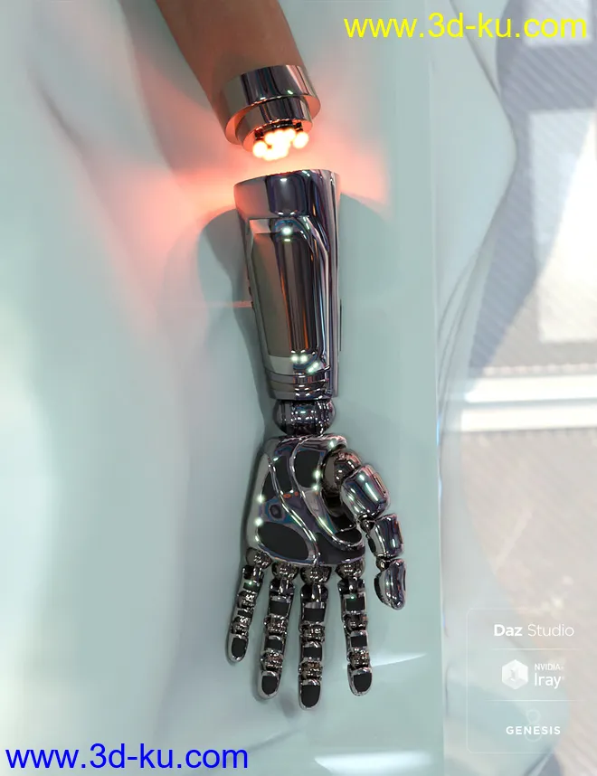 Bionic Forearms for Genesis 8模型的图片4