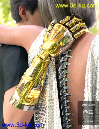 3D打印模型Bionic Forearms for Genesis 8的图片