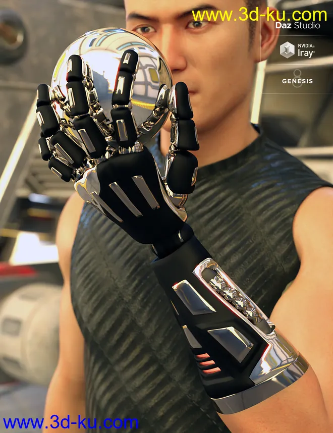 Bionic Forearms for Genesis 8模型的图片6