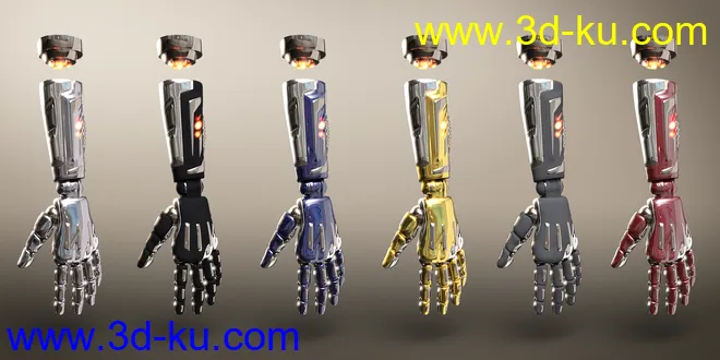 Bionic Forearms for Genesis 8模型的图片9
