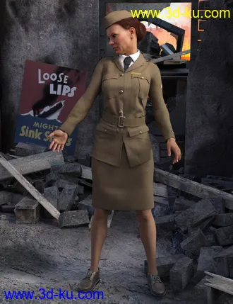 3D打印模型Blitz Girl Uniform for Genesis 8 Female(s)的图片