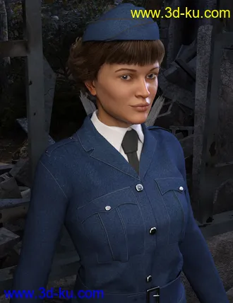 3D打印模型Blitz Girl Uniform for Genesis 8 Female(s)的图片
