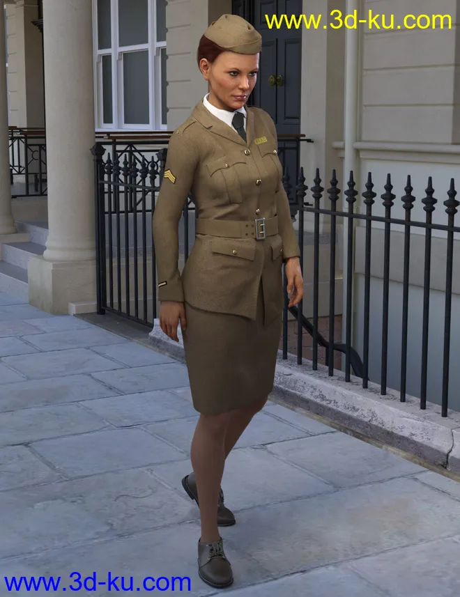 Blitz Girl Uniform for Genesis 8 Female(s)模型的图片7