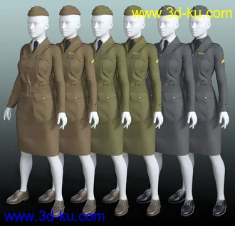 3D打印模型Blitz Girl Uniform for Genesis 8 Female(s)的图片