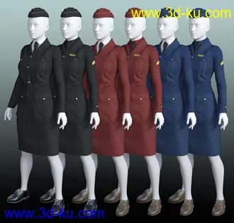3D打印模型Blitz Girl Uniform for Genesis 8 Female(s)的图片
