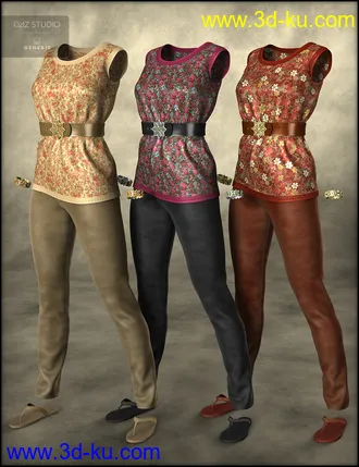 3D打印模型Blooming Outfit for Genesis 8 Female(s)的图片