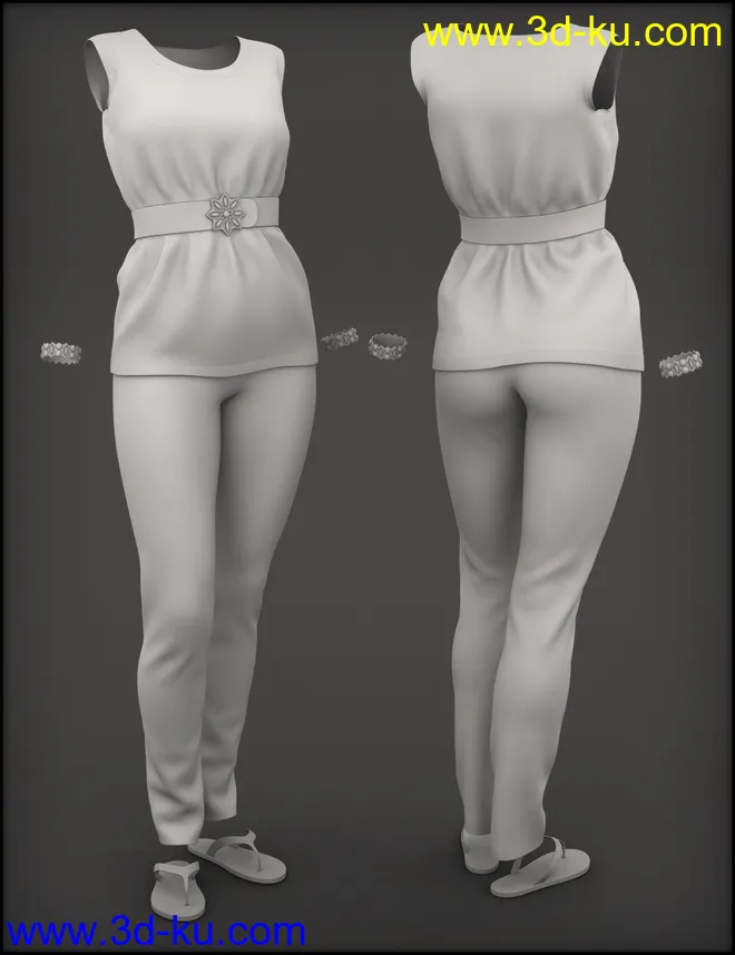 Blooming Outfit for Genesis 8 Female(s)模型的图片7