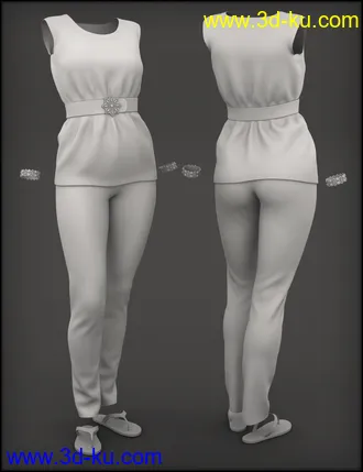 3D打印模型Blooming Outfit for Genesis 8 Female(s)的图片