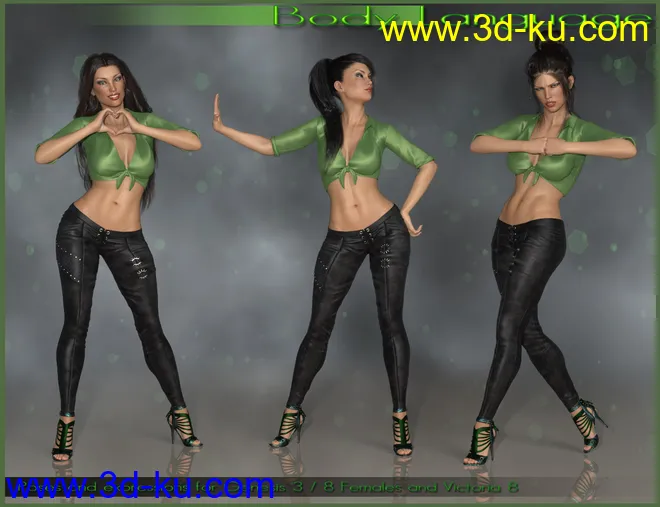 Body Language - Poses and Expressions for Genesis 3 and 8 Female(s)模型的图片6