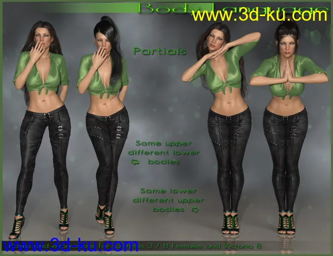 Body Language - Poses and Expressions for Genesis 3 and 8 Female(s)模型的图片7